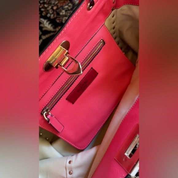 VALENTINO GARAVANI studded pink bag Pristine condition! - Picture 9 of 11